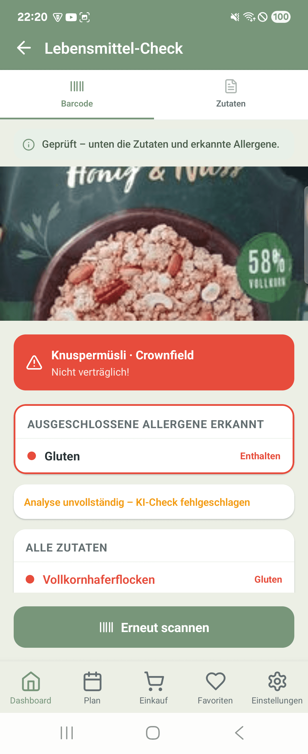 Allergen-Ampel