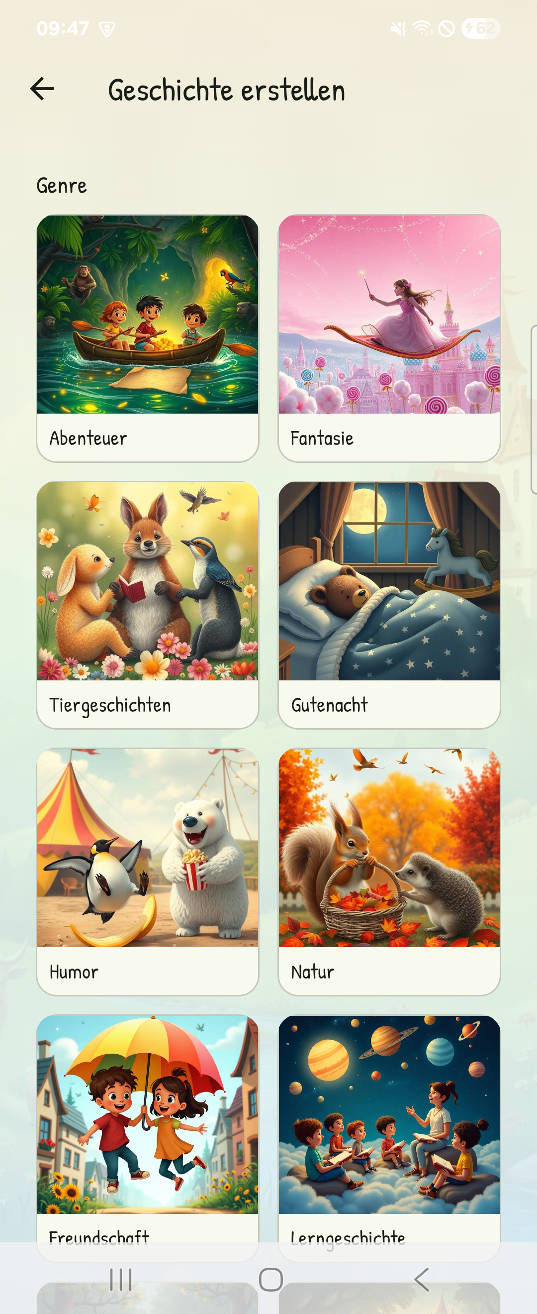 Zehn Geschichtenwelten zur Auswahl