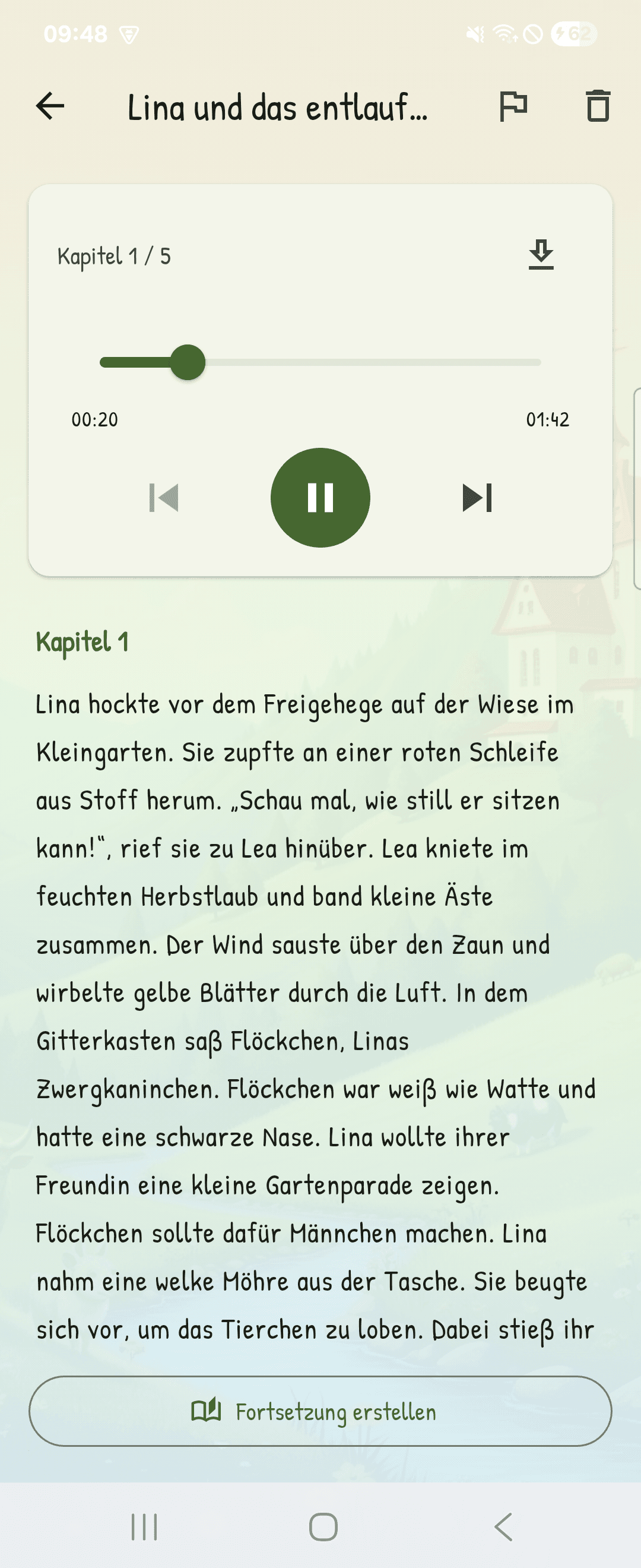 Player mit Kapiteln und Text zum Mitlesen